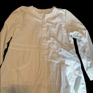 Lot of Women’s White Warm-up Scrub Jackets/Lab Coats